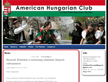 Tablet Screenshot of americanhungarianclub.com